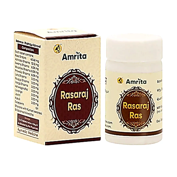 AMRITA DRUGS Rasraj Ras(Gold) - Amrita - 10 Tab