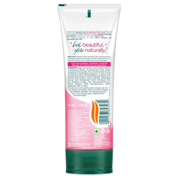 HIMALAYA DRUGS Natural Glow Rose Face Wash - Himalaya - 100Ml