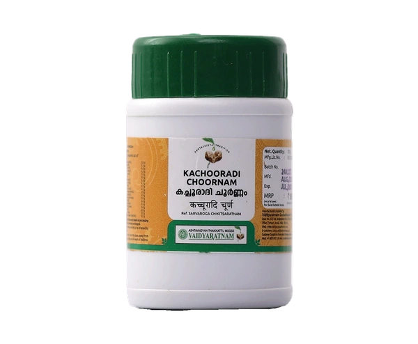 VAIDYARATHNAM Kachooradi Choornam - Vaidyaratnam - 10Gm