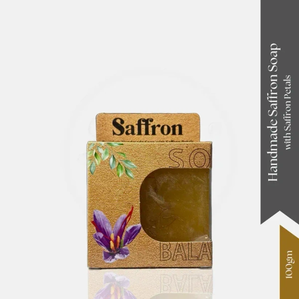 LALA DAWASAZ PVT LTD Saffron Handmade Soap - Lalas - 100Gm