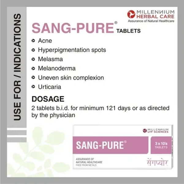 MILLENNIUM HERBALS Sang Pure Tablet - Millennium - 10Tablets