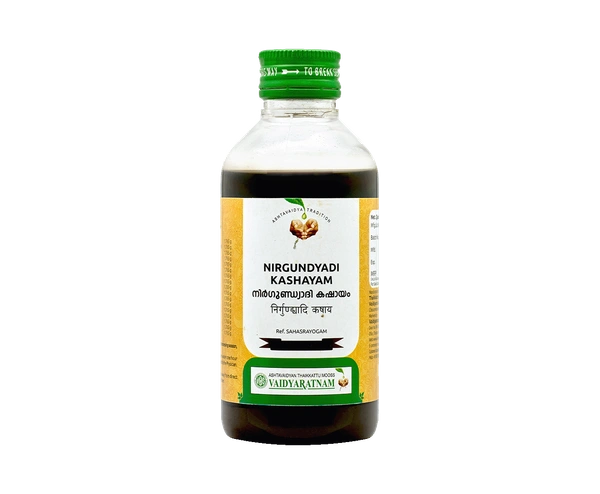 VAIDYARATHNAM Nirgundyadi Kashayam - Vaidyaratnam - 200Ml