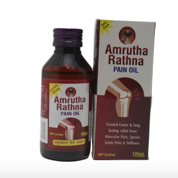 A&J HEALTH CARE Amrutha Rathna Pain Oil -A&J  - 100Ml