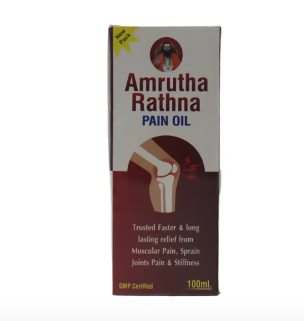 A&J HEALTH CARE Amrutha Rathna Pain Oil -A&J  - 100Ml