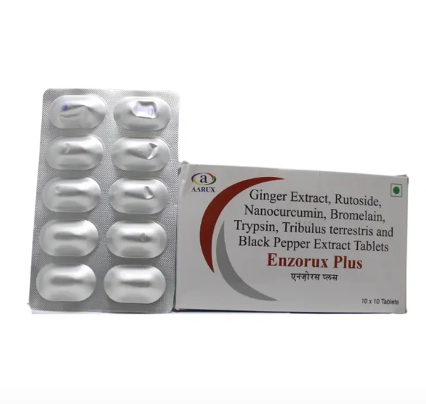 AARUX PHARMACEUTICAL Enzorux Plus Tablet - Aarux  - 10Tablet