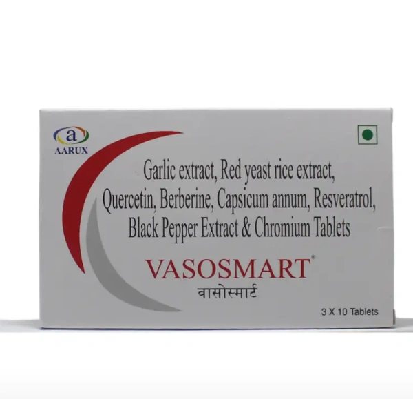 AARUX PHARMACEUTICAL Vasosmart Tablets - Aarux - 10 Tablets