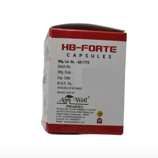 AIM WELL PHARMA Hb-Forte Capsule - Aim Well - 100 Capsule