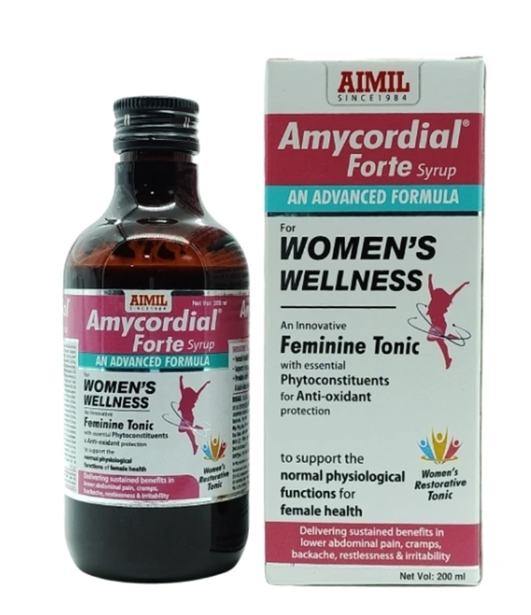 AIMIL PHARMACEUTICAL Amycordial Forte Syrup Women's Wellness - Aimil - 200Ml