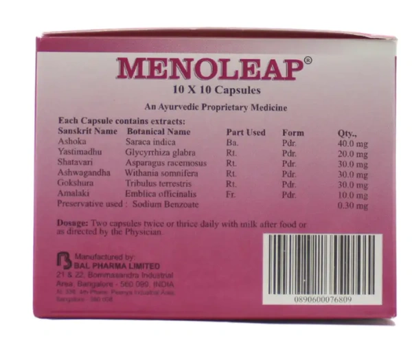 BAL VEDICS Menoleap Capsule - Bal Vedics - 100Capsule