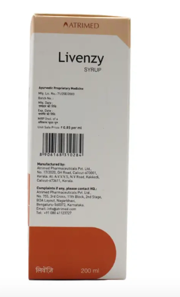 ATRIMED PHARMACEUTIC Livenzy Syrup 200Ml-ATRIMED  - Syrup