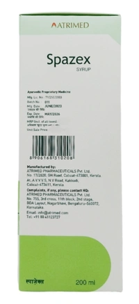 ATRIMED PHARMACEUTIC Spazex Syrup -ATRIMED  - 200ml