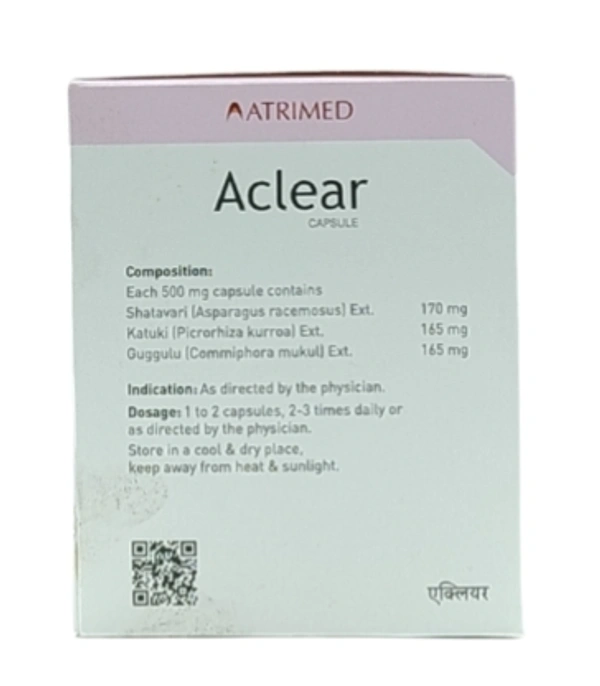 ATRIMED PHARMACEUTIC Aclear Capsule-ATRIMED  - 100 Capsule