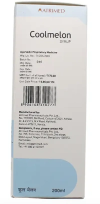 ATRIMED PHARMACEUTIC Coolmelon Syrup -ATRIMED  - 200ml