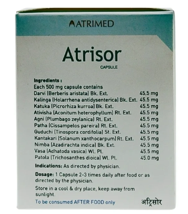 ATRIMED PHARMACEUTIC Atrisor Capsule - ATRIMED  - 100Capsule