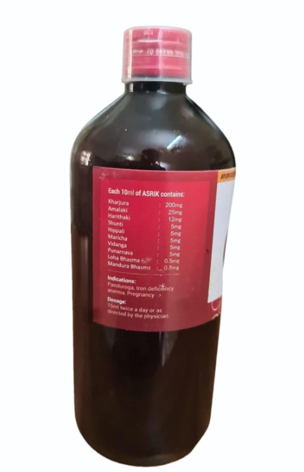 ACHARYA SHUSHRUTHA D Asrik Syrup - Acharya - 450ML