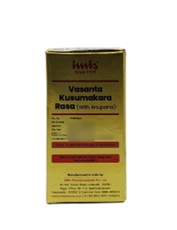 IMIS Vasanta Kusumakara Rasa 40Tab-Imis - 40 Rasa