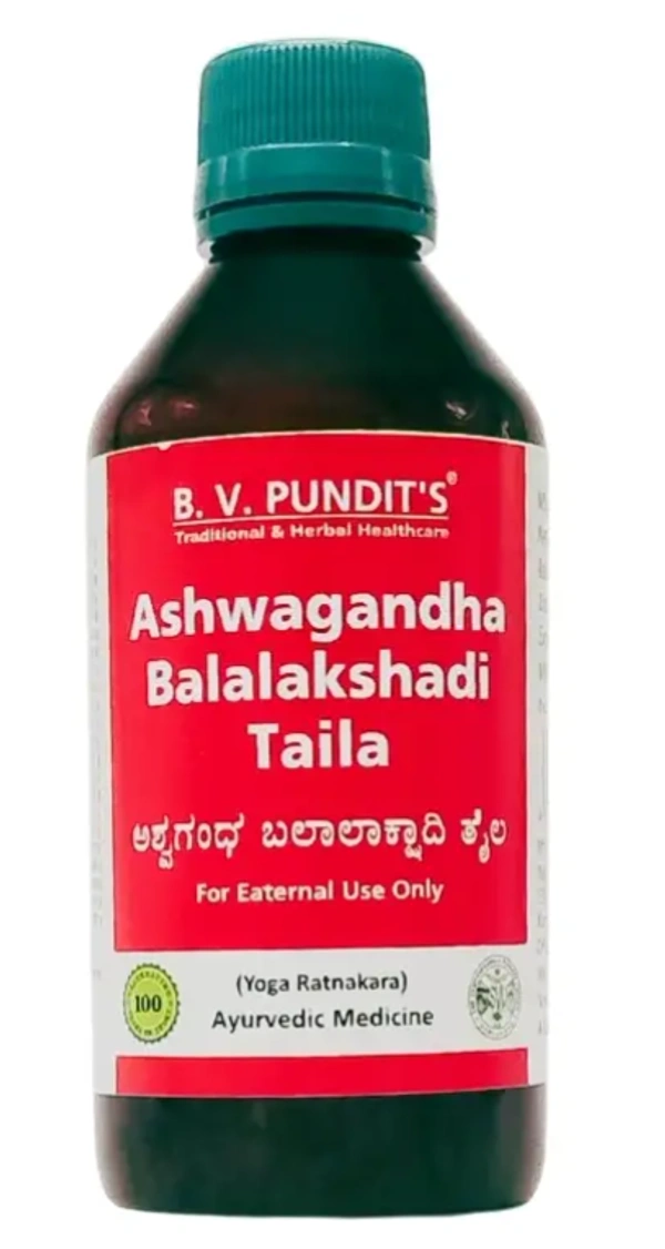 B.V.PANDIT Ashwagandha Bala Lakshada Taila -B.V.Pandit - 500ML