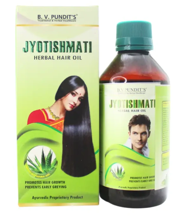 B.V.PANDIT Jyotismati Herbal Hair Oil-B.V.Pandit - 500ml