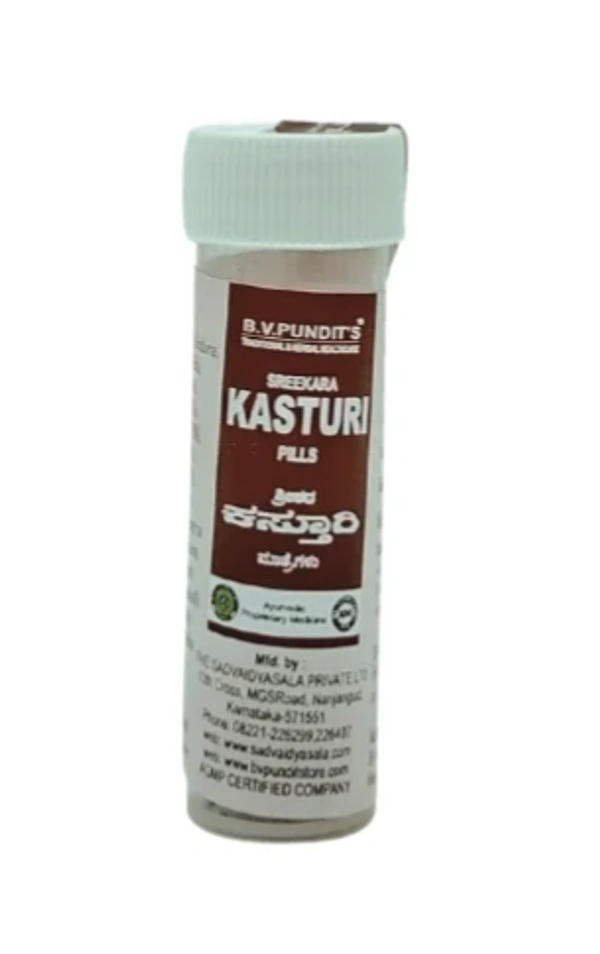 B.V.PANDIT Srikara Kasturi Pills - B.V.Pandit  - 3g