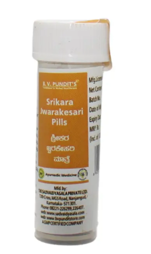 B.V.PANDIT Srikara Jwarakesari Pills - B.V.Pandit  - 16Pcs
