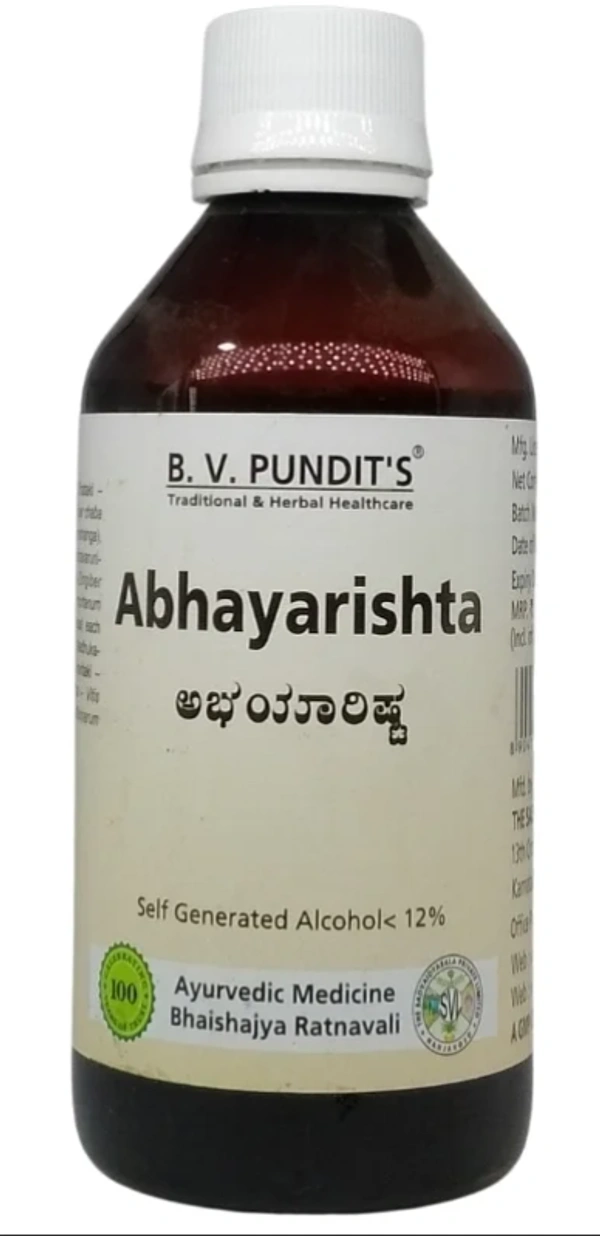 B.V.PANDIT Abhayarishta  B.V.Pandit - 200ml