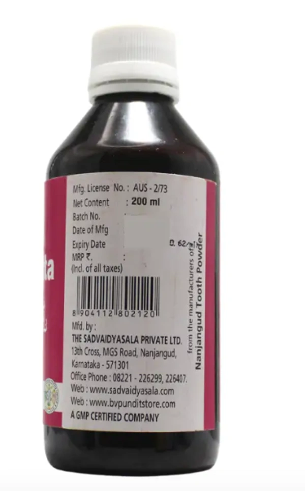 B.V.PANDIT Ashokarishta - B.V.Pandit  - 200ml