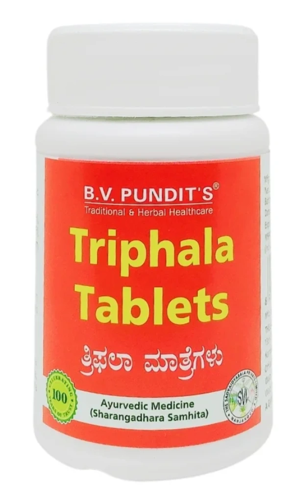 B.V.PANDIT Triphala Tab - B.V.Pandit - 100Tablet