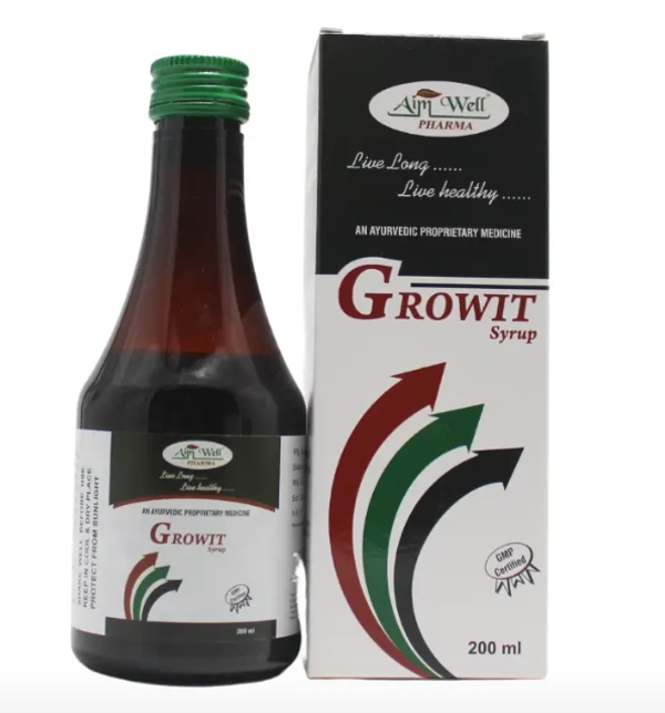 AIM WELL PHARMA Growit Syrup - Aim Well - 200Ml