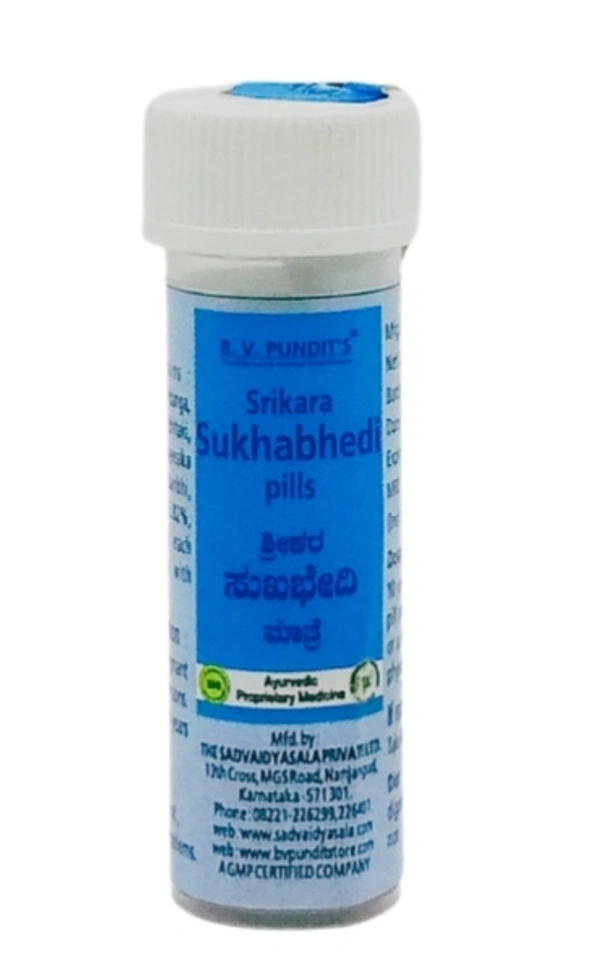 B.V.PANDIT Srikara Sukhabhedi Pills - B.V.Pandit  - 12pills