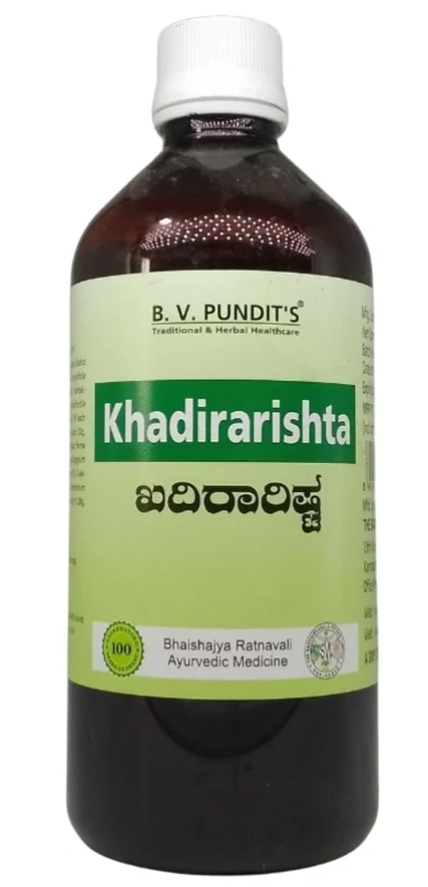 B.V.PANDIT Khadirarishta - B.V Pandit - 500ml