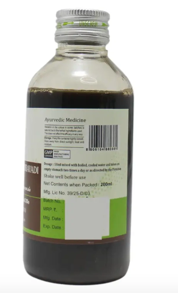 ASHTANGA AYURVEDICS Dasamoolakatuthrayadi Kashayam - Ashtanga Ayurvedi - 200Ml