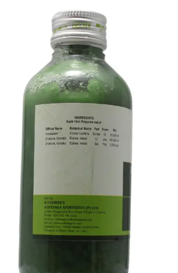 ASHTANGA AYURVEDICS Dhurdhuradi Thailam - Ashtanga  - 200Ml