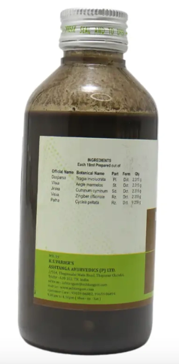 ASHTANGA AYURVEDICS Dusparsakadi Kashayam - Ashtanga - 200ML