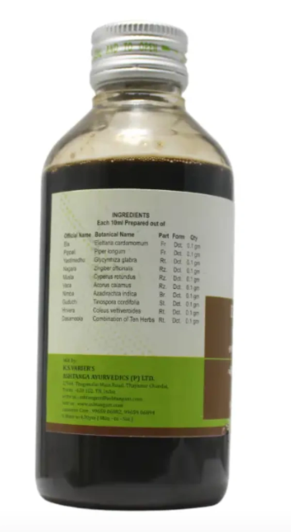 ASHTANGA AYURVEDICS Elakanadi Kashayam   Ashtanga - 200ML