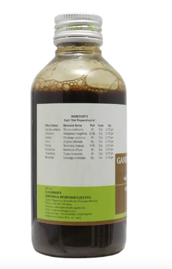 ASHTANGA AYURVEDICS Gandharvahasthadi Kashayam  Ashtanga  - 200Ml