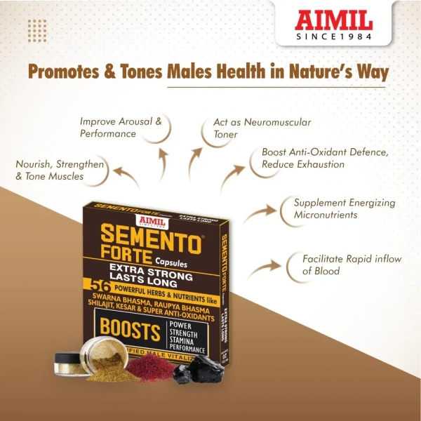 AIMIL PHARMACEUTICAL Semento Forte Capsule - Aimil - 20 Capsule