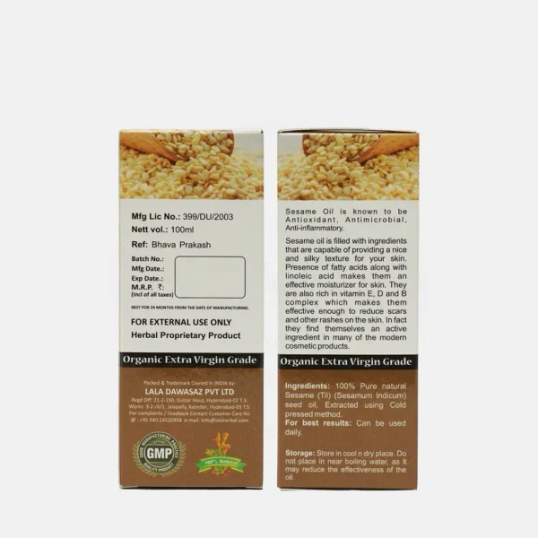 LALA DAWASAZ PVT LTD Sesame Oil - Lalas - 100Ml