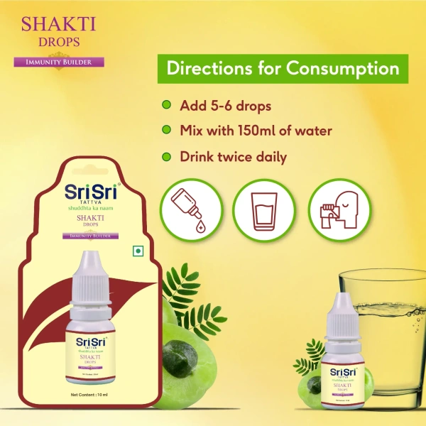 SRI SRI AYURVEDA Shakthi Drops - Sri Sri - 10Ml