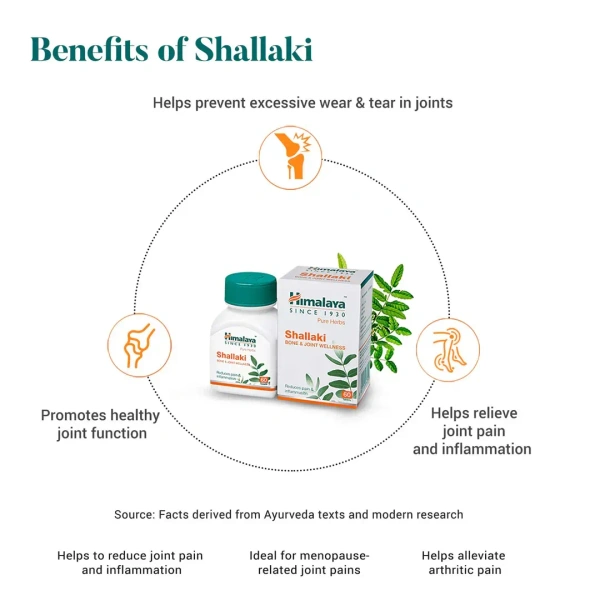 HIMALAYA DRUGS Shallaki Tablet - Himalaya - 60Tablet