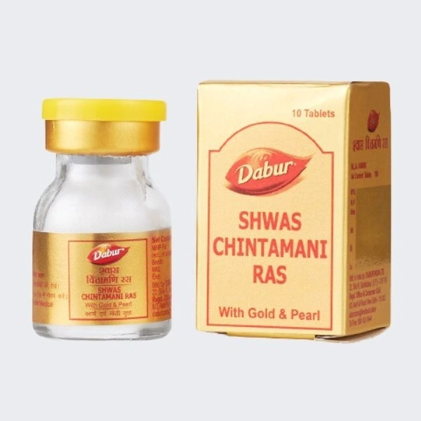 DABUR INDIA LIMITED Shwas Chintamani Ras (Gold) - Dabur  - 30Tablet
