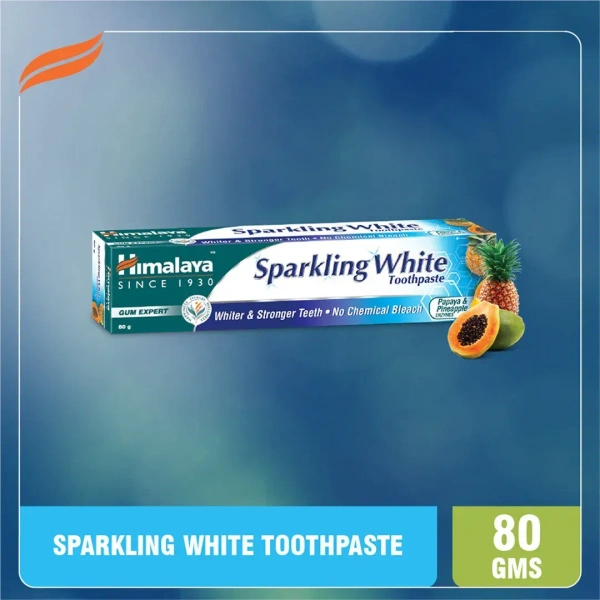 HIMALAYA PHARMACY Sparkling White Toothpaste - Himalaya - 80g