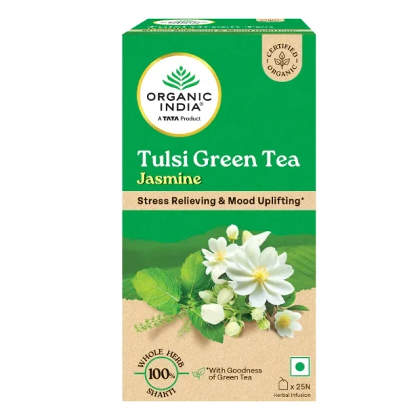 ORGANIC INDIA Tulsi Green Tea Jasmine - Organic  - 25Bags