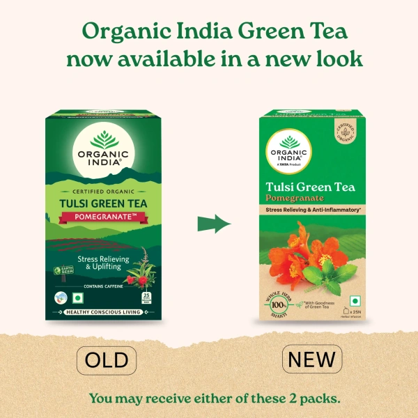ORGANIC INDIA Tulsi Pomegranate - Organic - 25 Bags