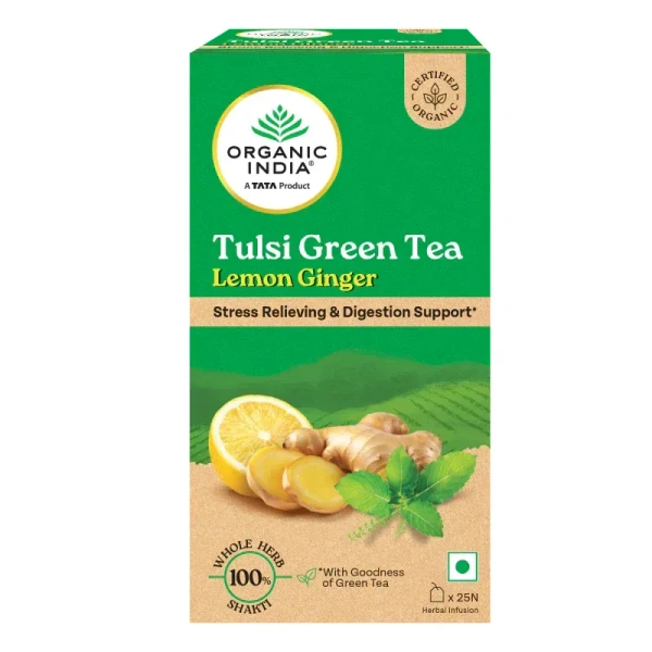 ORGANIC INDIA Tulsi Lemon Ginger - Organic - 25 Bags