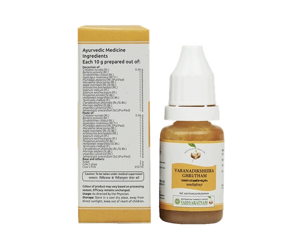 VAIDYARATHNAM Varanadiksheera Ghrutham - Vaidyaratnam - 10Gm