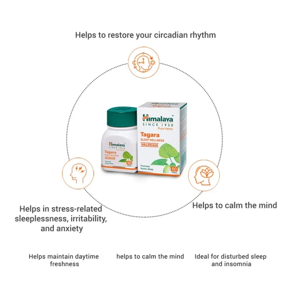 HIMALAYA DRUGS Tagara Tablet - Himalaya - 60Tablet