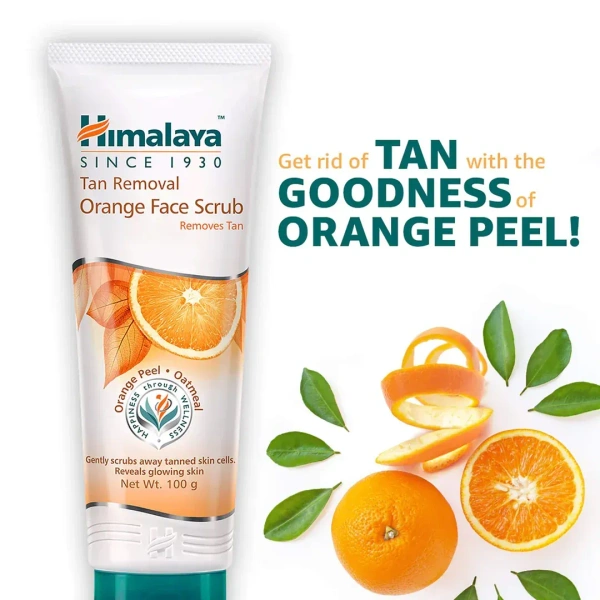 HIMALAYA DRUGS Tan Removal Orange Face Scrub - Himalaya - 50g