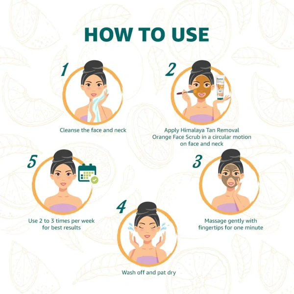 HIMALAYA DRUGS Tan Removal Orange Face Scrub - Himalaya - 50g