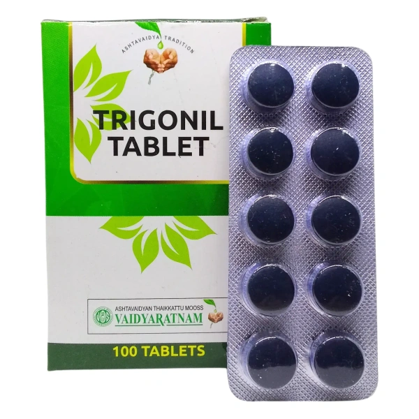 VAIDYARATHNAM Trigonil Tablet - Vaidyaratnam - 10 Tablets