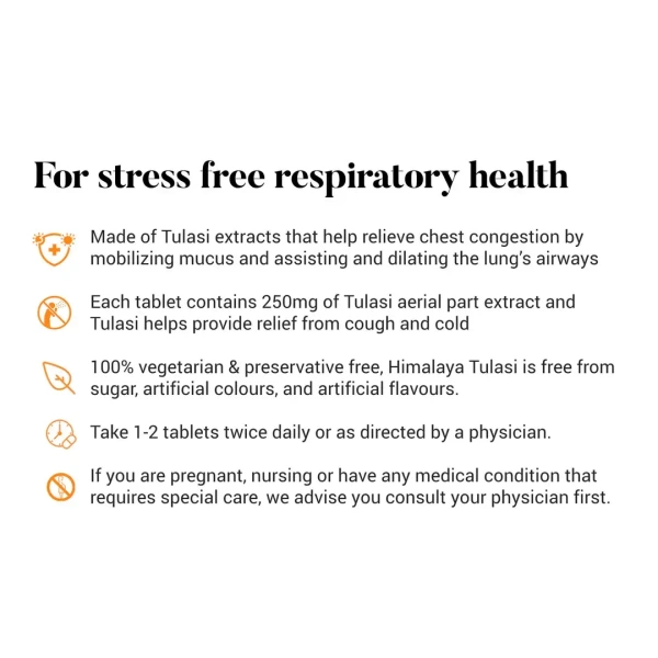 HIMALAYA DRUGS Tulasi Tablet - Himalaya - 60Tablet